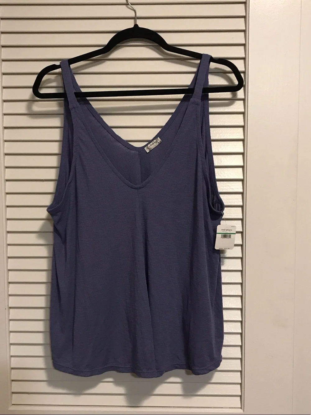NWT Free People Intimately Soft V-Neck Flowy Ribbed Tank - Lg